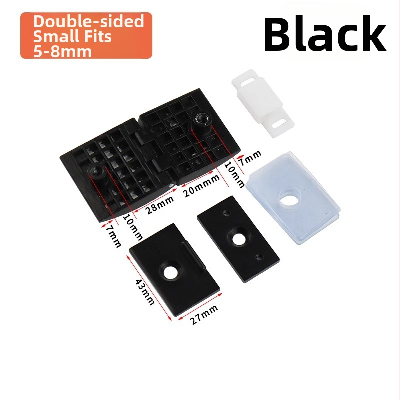 Stiklo durelių vyriukai vitrininėms spintelėms, cinko lydinys, šlifuotas ir blizgus paviršius, modernus minimalistinis stilius, vienpusiška ir dvipusė montavimas