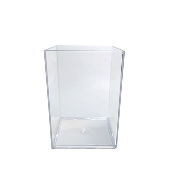 Ins štýlu pero držiak, priehľadný štvorcový plastový organizér na stôl pre študentov | model dg99