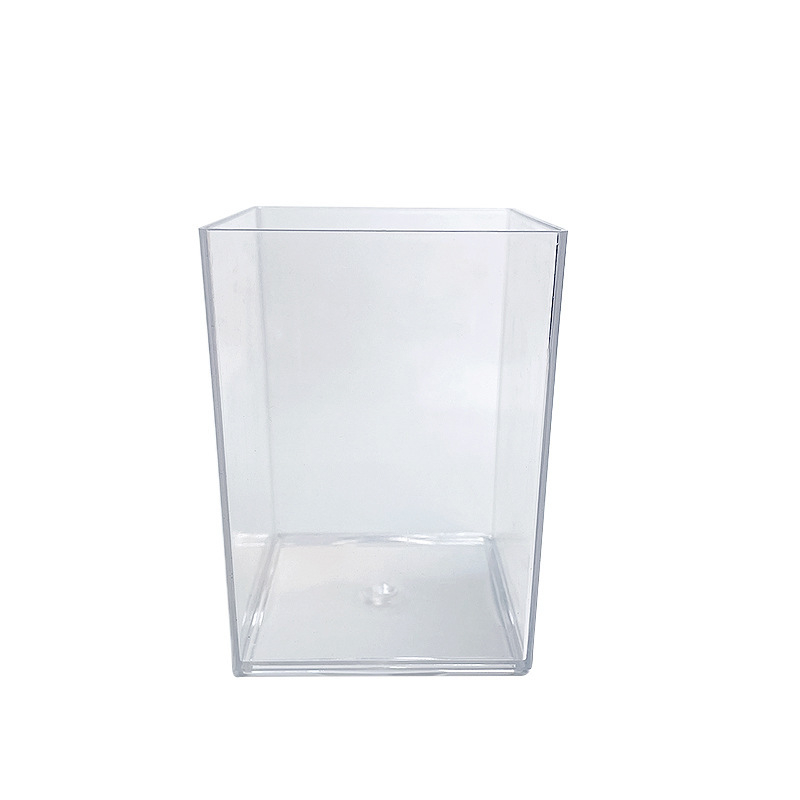 Ins štýlu pero držiak, priehľadný štvorcový plastový organizér na stôl pre študentov | model dg99