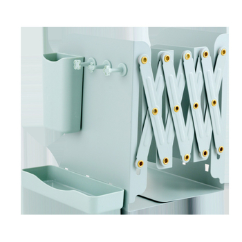 Taastatav metallist raamatuhoidja lauale koos lauaorganisaatori ja pliiatsikotiga, mudel 8866