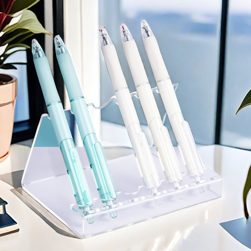 Darbalaukio akrilo kosmetikos laikiklis – antakių pieštukų demonstravimas ir akių šešėlių šepetėlių saugojimas