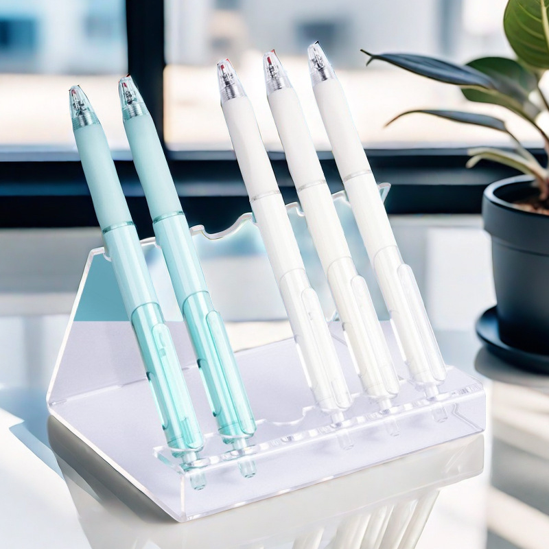 Darbalaukio akrilo kosmetikos laikiklis – antakių pieštukų demonstravimas ir akių šešėlių šepetėlių saugojimas