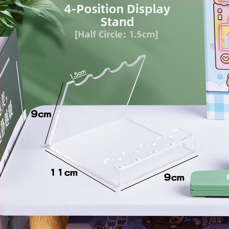 Darbalaukio akrilo kosmetikos laikiklis – antakių pieštukų demonstravimas ir akių šešėlių šepetėlių saugojimas