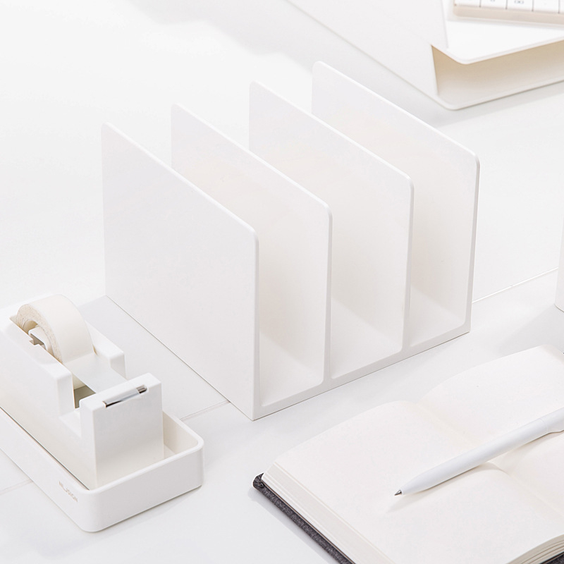 NS006 Plastist raamatukandja klipiga, Skandinaavia minimalistliku stiiliga lauaorganisaator