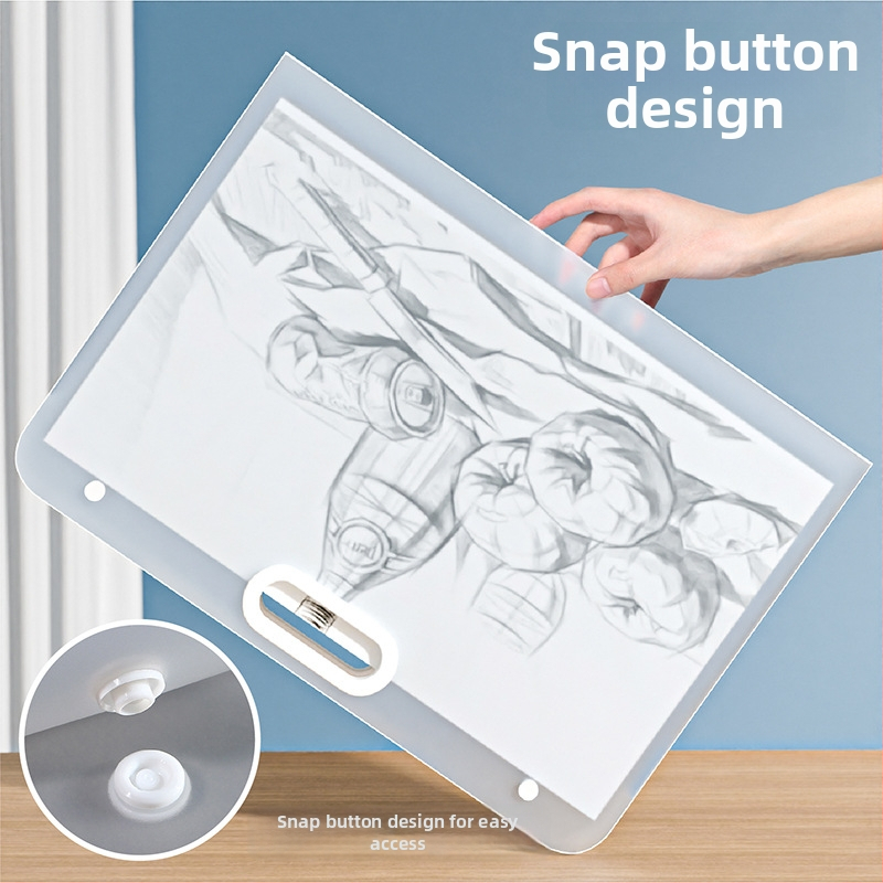 Zīmējumu albuma uzglabāšanas komplekts ar mapēm un uzglabāšanas maisiņu (Materiāls: PP; IP atļauja: Nē)