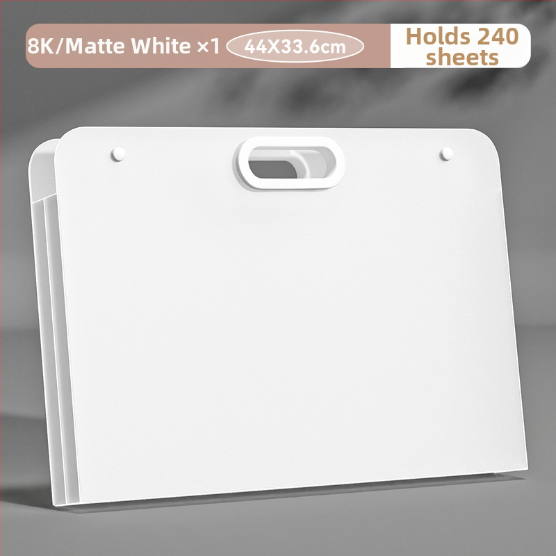 Piešimo albumo saugojimo rinkinys su dėklais ir saugojimo krepšeliu (Medžiaga: PP; IP leidimas: Ne)