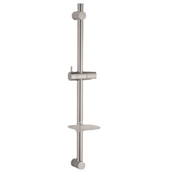 Nerūdijančio plieno reguliuojama dušo lazdelė su laikikliu ir dušo žarna, modelis S503