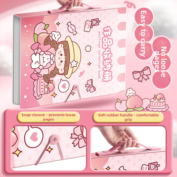 Folder A3 portofoliu, din plastic, 80 pagini, grosime 2,5 cm, marcă Kaba Bear