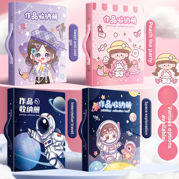 Folder A3 portofoliu, din plastic, 80 pagini, grosime 2,5 cm, marcă Kaba Bear