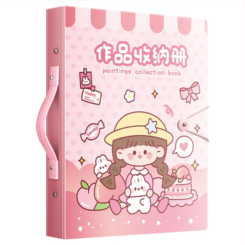 Folder A3 portofoliu, din plastic, 80 pagini, grosime 2,5 cm, marcă Kaba Bear