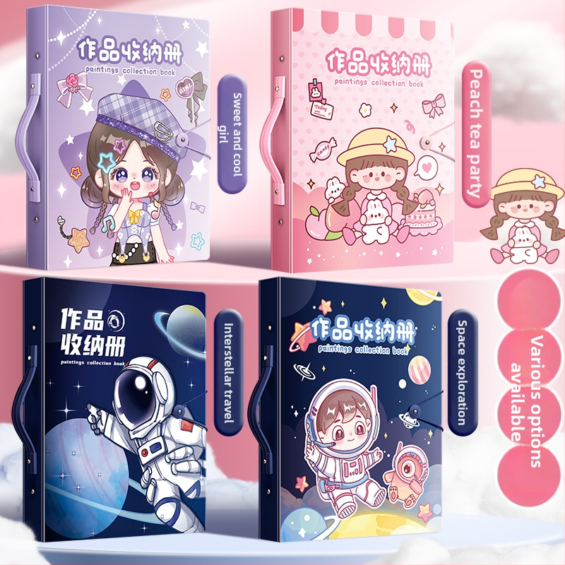 Folder A3 portofoliu, din plastic, 80 pagini, grosime 2,5 cm, marcă Kaba Bear