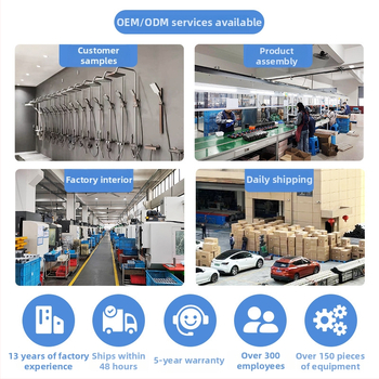 Dušo komplektas su temperatūros kontrole ir purškimo bei lietaus funkcijomis, kvadratinė Space aliuminio galva, YM-4171, paviršinis montavimas