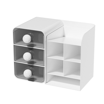 Laua peal olev raamatukorraldaja sektsioonidega, mudel JX2417, PS-plastik, maht 2L, sobib magamistuppa või õppimisruumisse