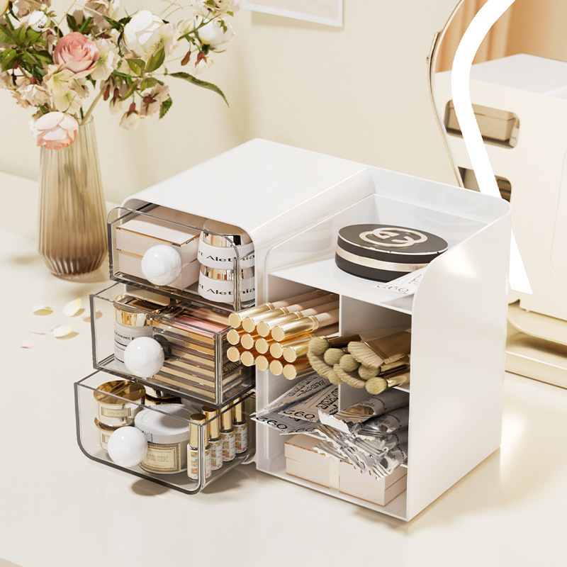 Laua peal olev raamatukorraldaja sektsioonidega, mudel JX2417, PS-plastik, maht 2L, sobib magamistuppa või õppimisruumisse