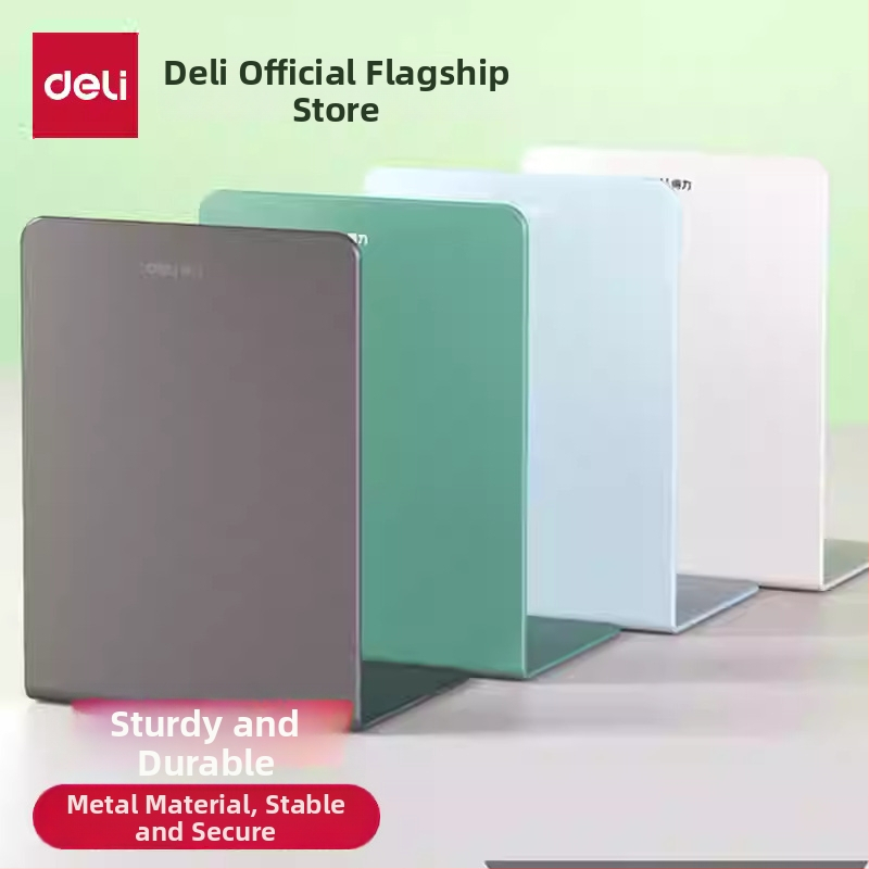 Deli Metalinis Knygų Laikiklis su Stalčiu, Biuro Saugojimui, Kūrybingas ir Paprastas Dizainas (Prekės ženklas: Deli; Medžiaga: Metalas; Nereikia Elektrinės Įrangos; Skirta Biurui)