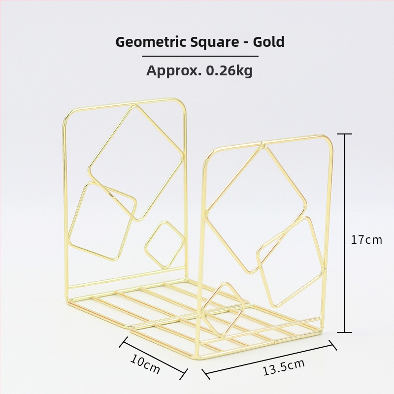 Yiheng L-kujuline metallist raamatukinnitaja, 2-osaline komplekt, spetsifikatsioonid 5545, netokaal 5