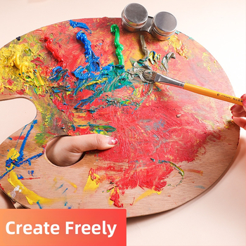 Nerezová oceľová nádoba na miešanie olejových farieb – kruhový tvar, značky Surada