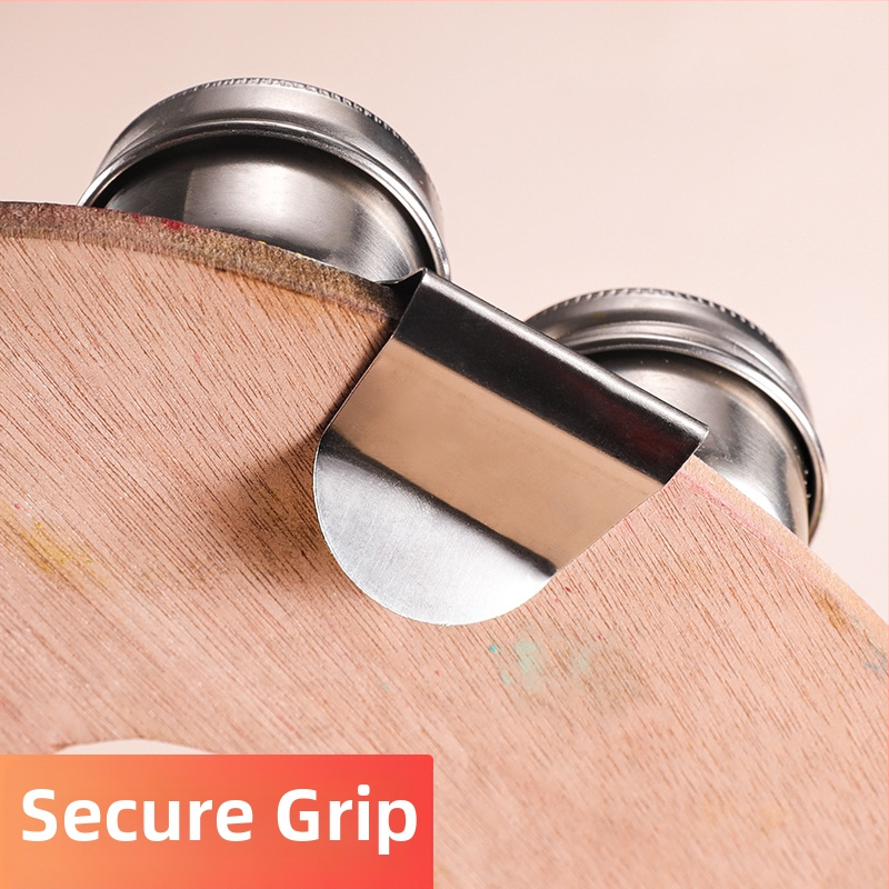 Nerūsējošā tērauda trauks eļļas gleznojumu krāsu sajaukšanai – apaļš, zīmols Surada