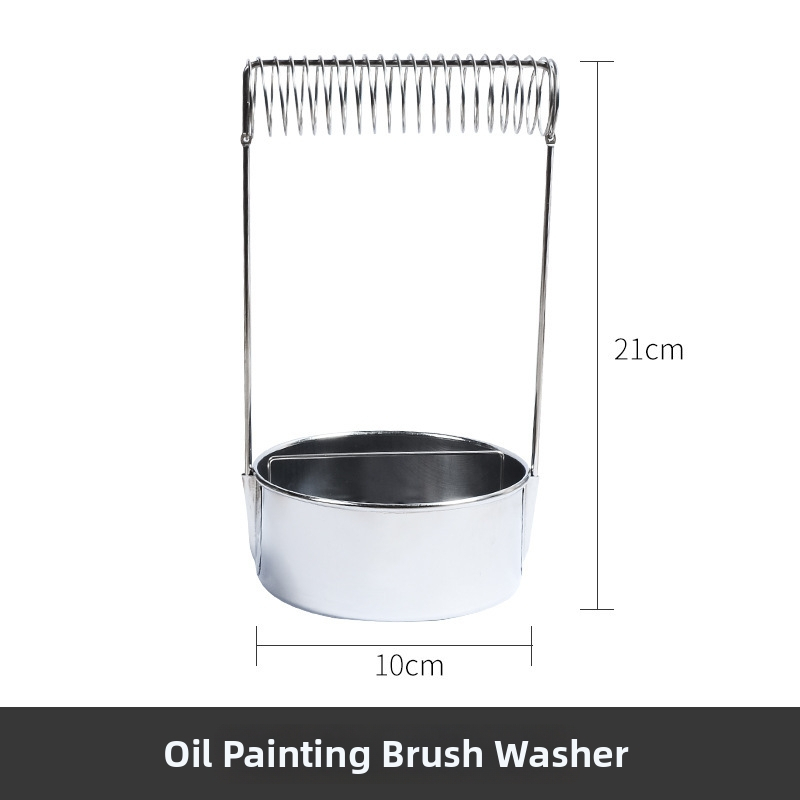 Nerezová oceľová nádoba na miešanie olejových farieb – kruhový tvar, značky Surada