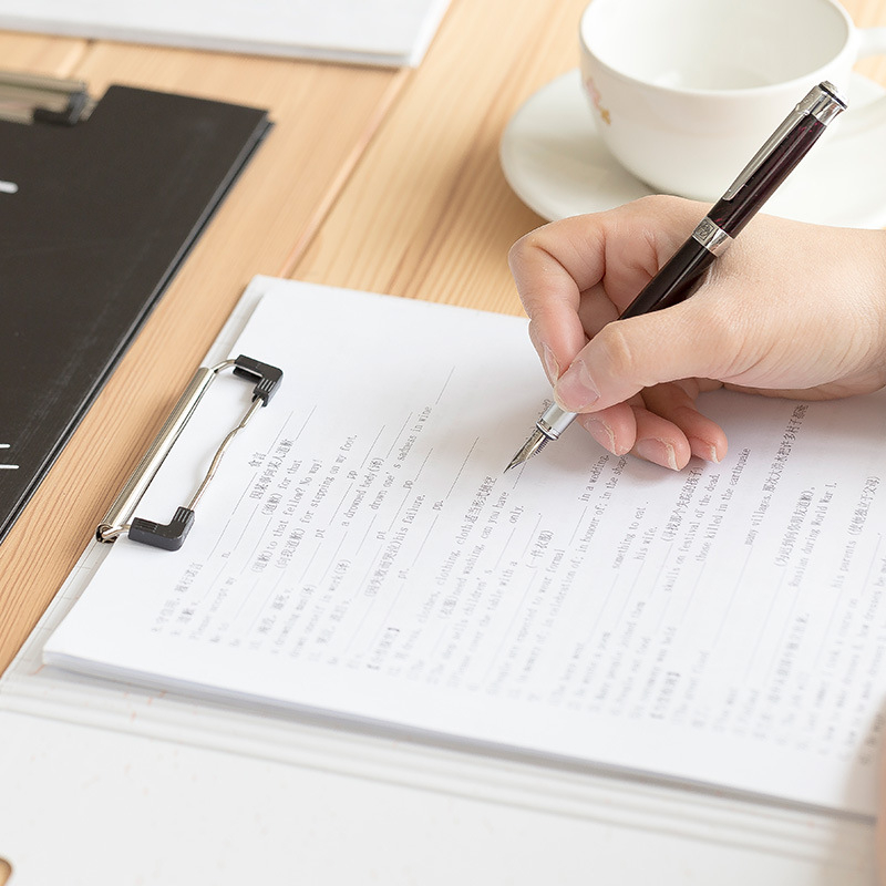 Clip Wen Gu pentru hârtie A4 – clemă unică, hârtie, logo inclus