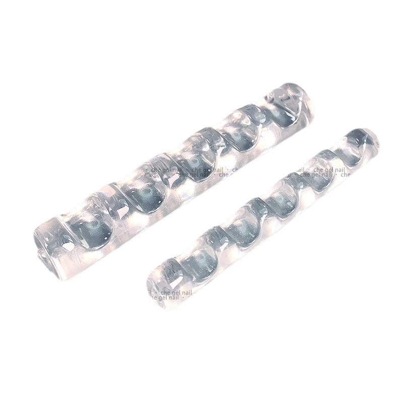 Japonų stiliaus nagų dailės laikiklis iš storojo mišinio, storesnis ir platesnis dizainas, 5 skyriai kristalų juostoms laikyti; Prekės ženklas: che gel; Neto turinys: 0.5; Licencijuota privata etikete: Taip