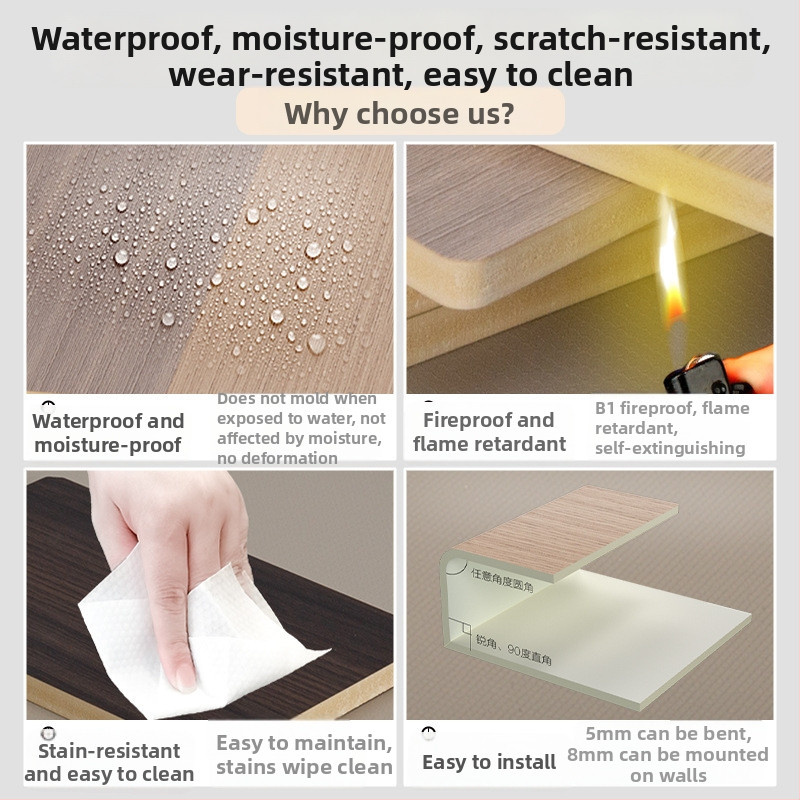 PVC sienas panelis ar oglekļa kristāla efektu, modelis 15, stils: plakans / jauns ķīniešu stils / moderns minimālisms / gaišs luksuss, izcelsme: Linyi, Shandong