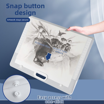 Piešinių laikymo krepšys – plastikas, Dehong, 3 sluoksniai, 4 skyreliai