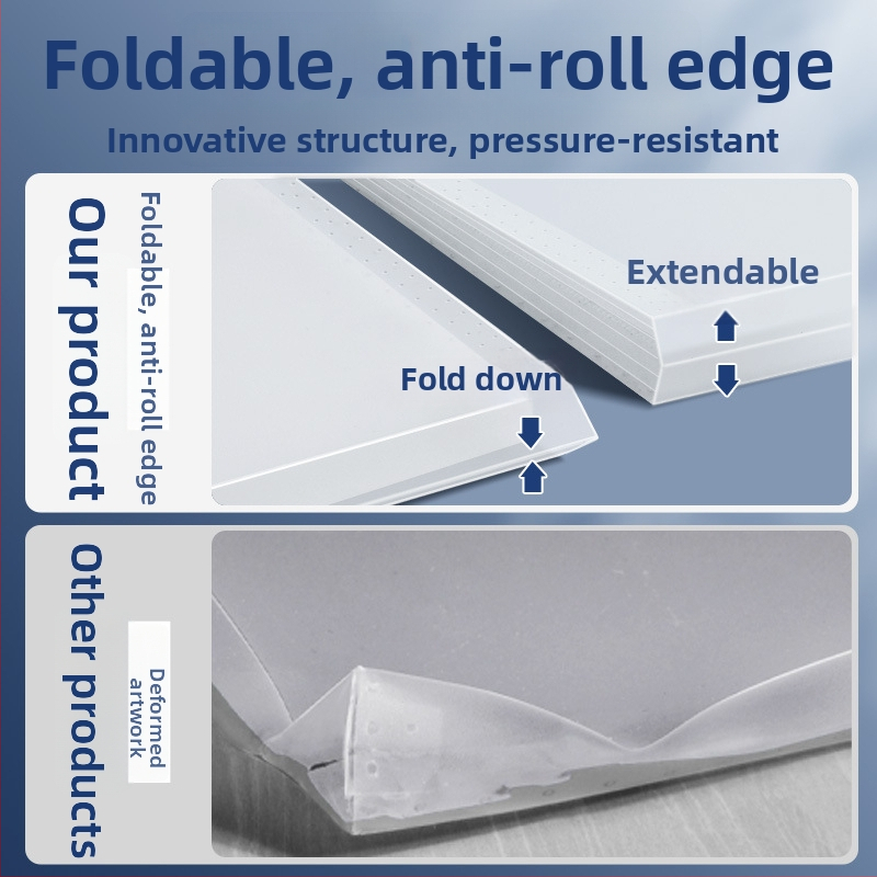 Zīmējumu uzglabāšanas soma – plastmasa, Dehong, 3 slāņi, 4 nodalījumi