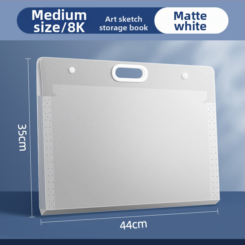 Piešinių laikymo krepšys – plastikas, Dehong, 3 sluoksniai, 4 skyreliai