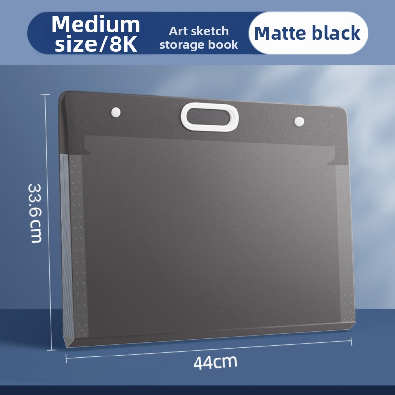 Piešinių laikymo krepšys – plastikas, Dehong, 3 sluoksniai, 4 skyreliai