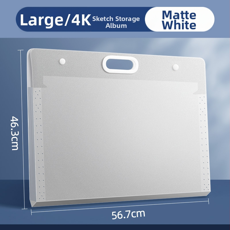 Piešinių laikymo krepšys – plastikas, Dehong, 3 sluoksniai, 4 skyreliai