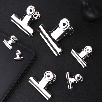 Deli didelis nerūdijančio plieno klipsas – metalo dokumentų klipsas, modeliai 9520–9526