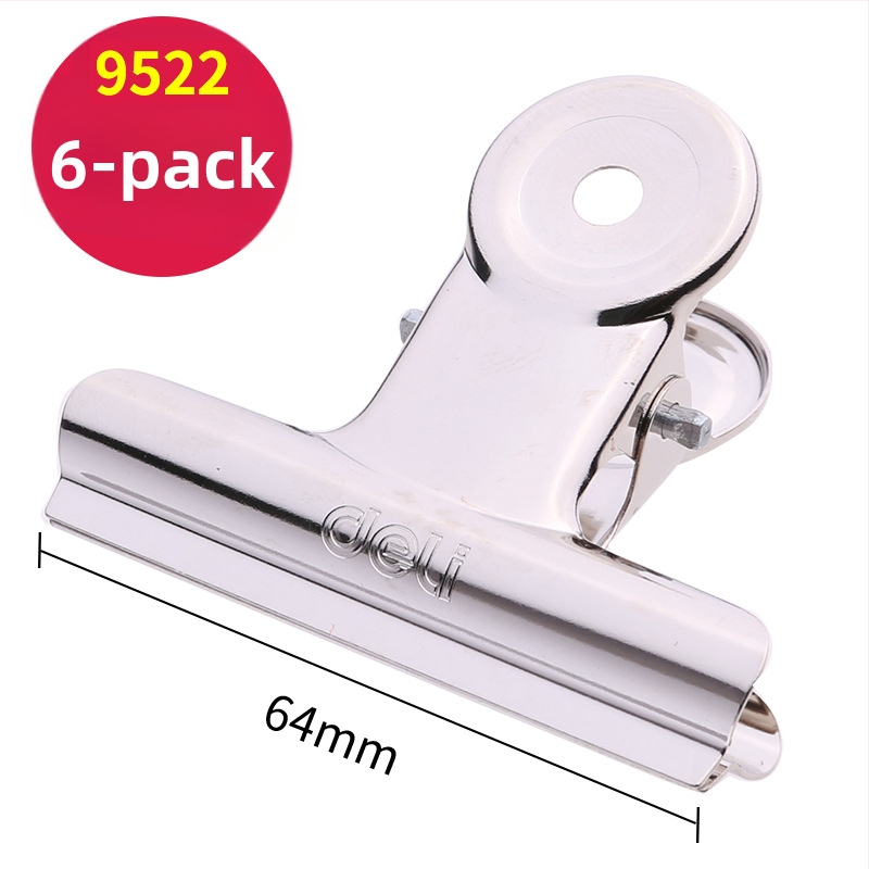 Deli didelis nerūdijančio plieno klipsas – metalo dokumentų klipsas, modeliai 9520–9526