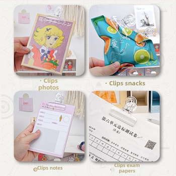 Li cao LC5242A Skaidrus akrilinis klipsas planuotojui ir bilietams