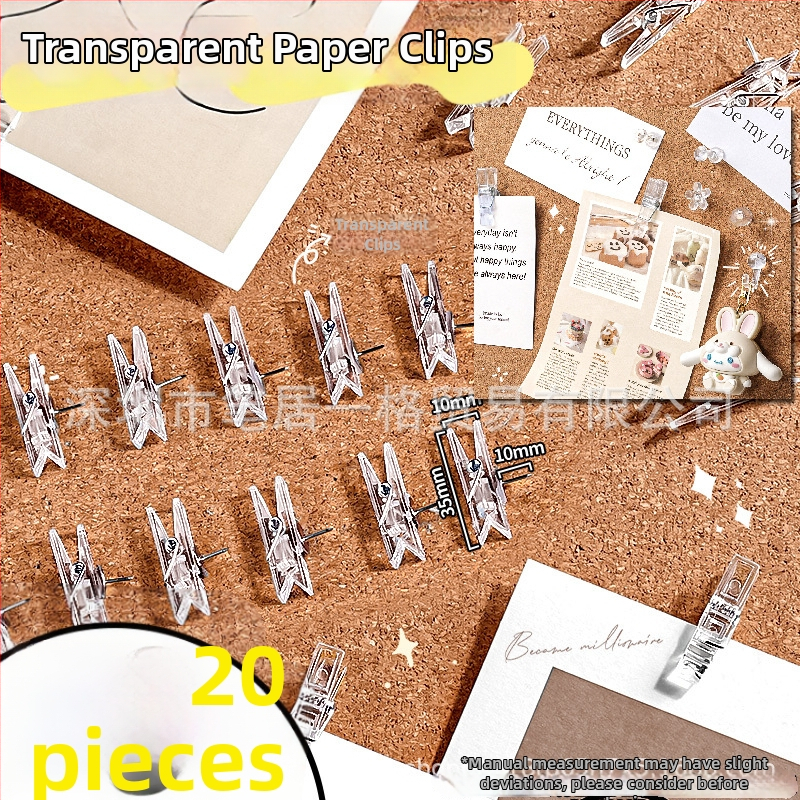 Li cao LC5242A Skaidrus akrilinis klipsas planuotojui ir bilietams