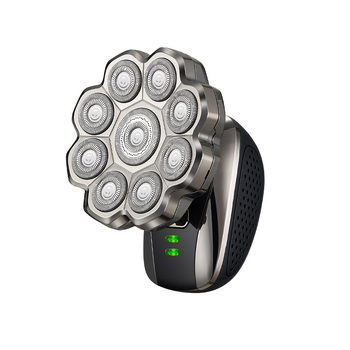 Elektriskais skuveklis plikām galvām ar plūstošu riņķveida galvu, pilnīgi mazgājamā visa ķermeņa, modelis 310, iebūvētā baterija 500–800 mAh, darbības laiks 60+ min