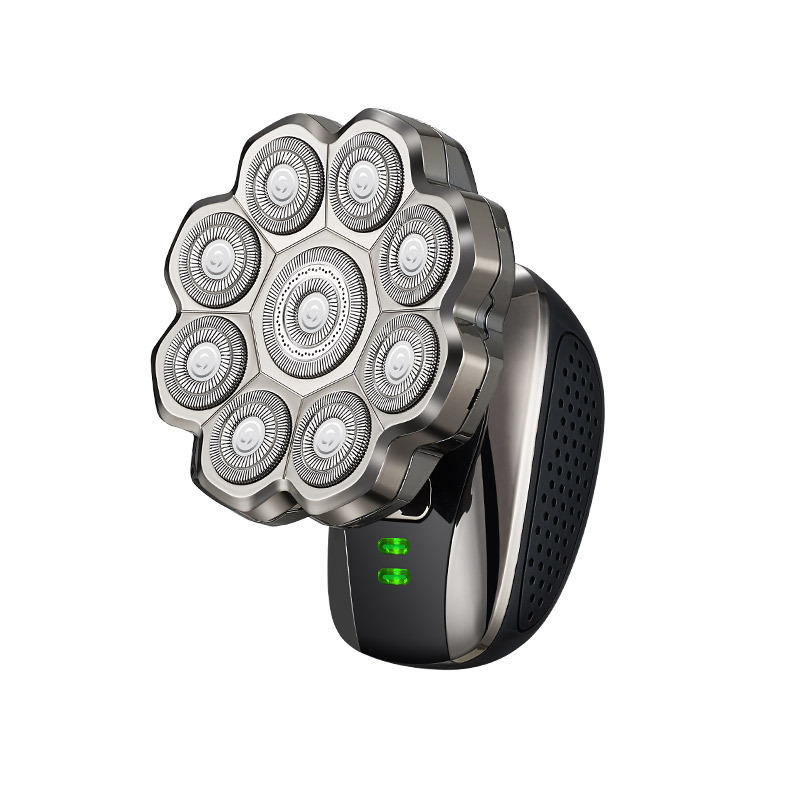 Elektriskais skuveklis plikām galvām ar plūstošu riņķveida galvu, pilnīgi mazgājamā visa ķermeņa, modelis 310, iebūvētā baterija 500–800 mAh, darbības laiks 60+ min