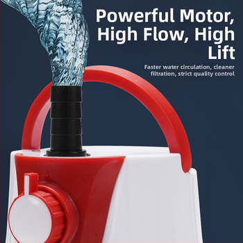 Povandeninė akvariumo siurblys – žemas šoninis siurbimas, cirkuliavimas, drenažas ir filtravimas akvariumams ir tvenkiniams