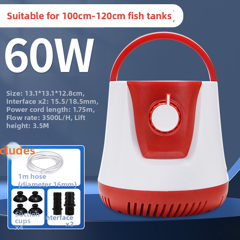 Povandeninė akvariumo siurblys – žemas šoninis siurbimas, cirkuliavimas, drenažas ir filtravimas akvariumams ir tvenkiniams