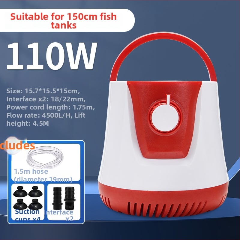 Povandeninė akvariumo siurblys – žemas šoninis siurbimas, cirkuliavimas, drenažas ir filtravimas akvariumams ir tvenkiniams