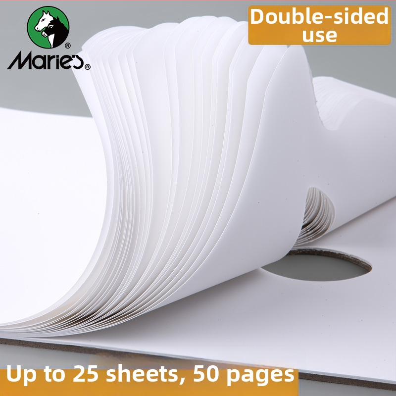 Jednorazový paletový papier – bez umývania, trhateľný a odlepiteľný, štvorcový, na olejové, akrylové a gouache farby