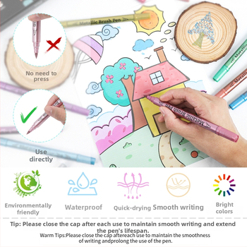 Topeltpeaga marker metallilise akrüül-inkeriga, graffiti sädelusega – veekindel ja pleekimata