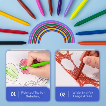 Дели HE901 триъгълен пластмасов молив за рисуване, серия Astronaut, корпус от картон