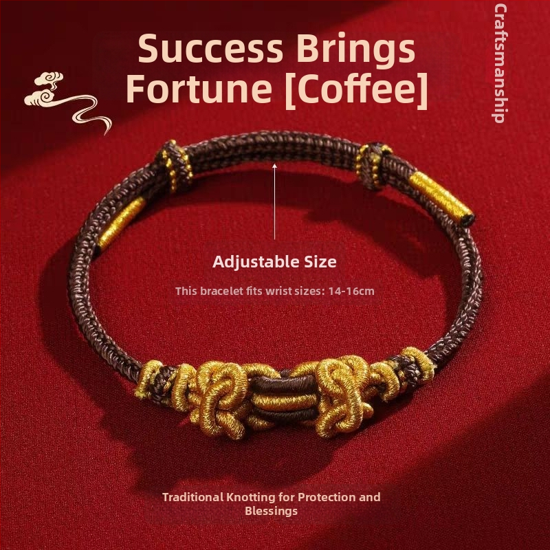 Käsitsi kootud köis käevõru, etnilise stiiliga, unisex, suve 2025 väljaanne