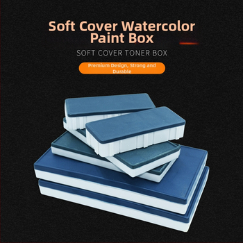 Box na farby pre študentov (Soft-Cover séria) — plastový, obdĺžnikový, 10/12/24/36 priehradiek, Xupeng