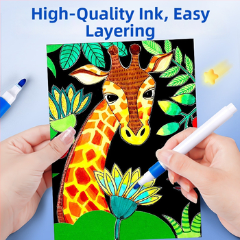 Dehong Akrüülmarkerid Õpilastele, Läbipaistmatud ja Segavad, Veepõhised