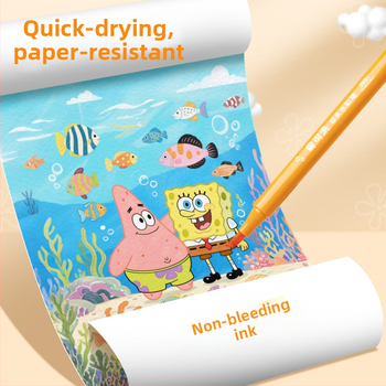 True Color akrüülmarker — pehme ots, akvarellistiil, korduvkasutatav pliiats lastele ja kooliprojektide jaoks