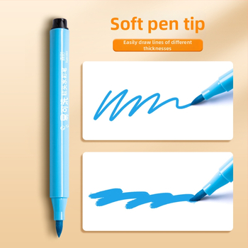 True Color akrüülmarker — pehme ots, akvarellistiil, korduvkasutatav pliiats lastele ja kooliprojektide jaoks