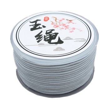 Jade Rope 2m käsitsi kootud ümmargune köis käevõrude ja ripatside jaoks, matt viimistlus, tagastamise muster, lihtne stiil