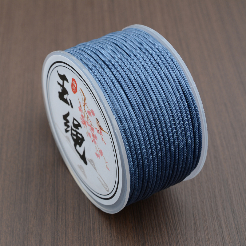 Jade Rope 2m käsitsi kootud ümmargune köis käevõrude ja ripatside jaoks, matt viimistlus, tagastamise muster, lihtne stiil